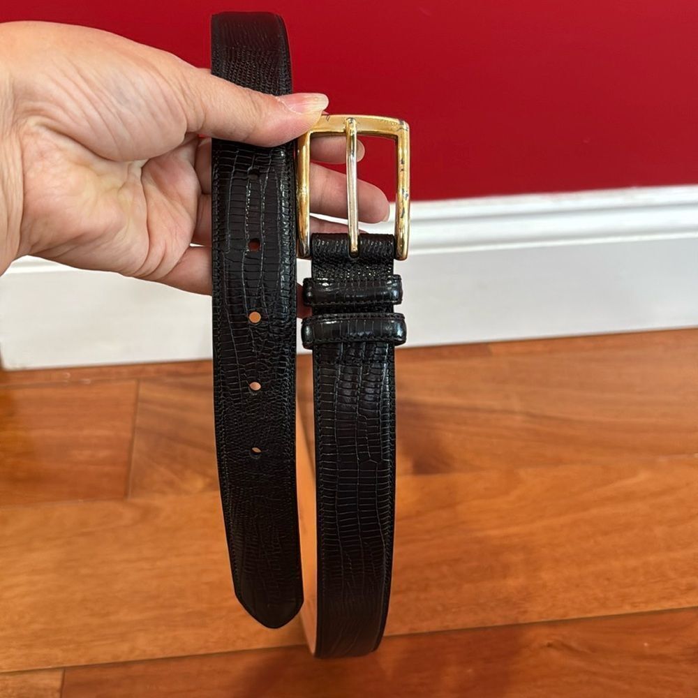 Trafalgar Eastbrook Italian Calfskin Leather Brown Belt‎ 44 / 110 Nickel Buckle